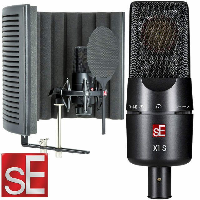 sE Electronics X1 S Studio mic pack Condenser Microphone Vocal Booth Bundle  New