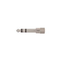 Headphone adapter 6.3 stereo jack plug (M) to 3.5 stereo (F).