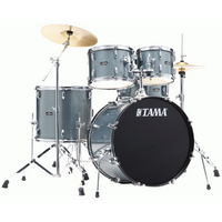 Tama ST52H5C SEM Stagestar 5 Piece Drum Kit w/Cymbals + Stool See Blue Mist