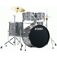 Tama ST52H5C CSS Stagestar 5 Pce Drum Kit w/Cymbals +Stool Cosmic Silver Sparkle