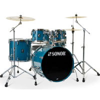 Sonor AQ1 Stage 5 Piece Drum Kit w/2000 Series Hardware Birch Shells Carribean Blue