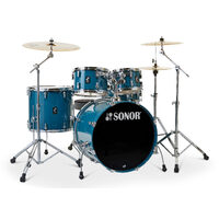 Sonor AQ1 Studio 5 Piece Drum Kit w/2000 Series Hardware Birch Shells Caribbean Blue