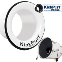 Kick Port Sub Bass Enhanced Port for Bass Drum White