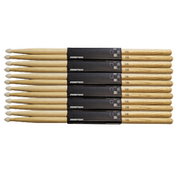 6 x DP Drums 5B Nylon Tip Oak Drum Sticks DS5BN (6 Pairs)