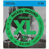 D&#39;addario EXL130 Nickel Wound Extra Super Light Electric Guitar Strings 8-38