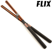 Flix Orange Black Heavy Rock Nylon Drum Stick Rods