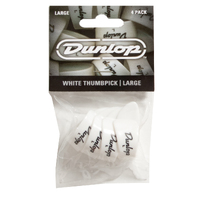 Dunlop Thumb Pick Large 4 Pack White