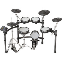 Nux DM8 Pro 9pce Electronic Drum Kit All Mesh Heads Independent Snare Drum &amp; Hi-Hat