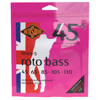 Rotosound RB455 Rotobass 5 String Standard Bass Guitar String Set 45 -130