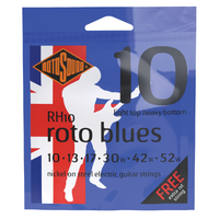 Rotosound RH10 Roto Blues Electric Guitar String Set 10- 52 