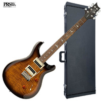 PRS SE Custom 24 Electric Guitar Black Gold Burst Inc Hard Case Paul Reed Smith