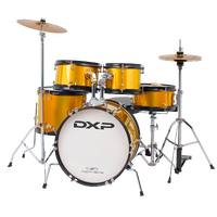 DXP 5 Piece Junior Size Drum Kit 16 8 10 12 10Sn Inch Gold Sparkle TXJ7GS