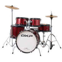 DXP 5 Piece Junior Size Drum Kit 16 8 10 12 10Sn Inch Wine Red TXJ7WR